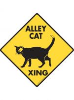 Alley Cat Crossing Sign